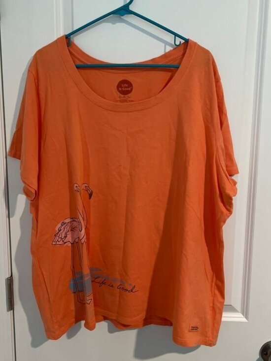 Pants - Flamingo Graphic Tee Orange